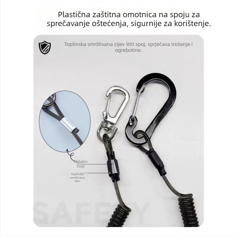 Automatski proširujući anti-gubitak remen za štap za pecanje s čeličnom žicom 0.3 mm – model Jr-11, Enter