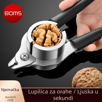 Bosans kliješta od nehrđajućeg čelika za orahe — višenamjenski alat za otvaranje ljuski s mogućnošću tiskanja logotipa