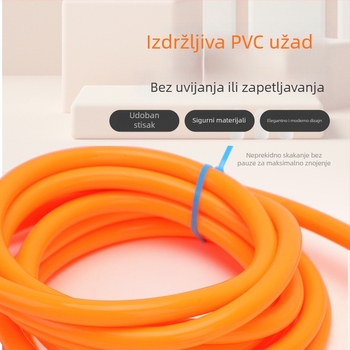 Preskakanje užeta Ruimi, PVC, 5989, Porijeklo Jinhua, Pogodno za trčanje i fitness.