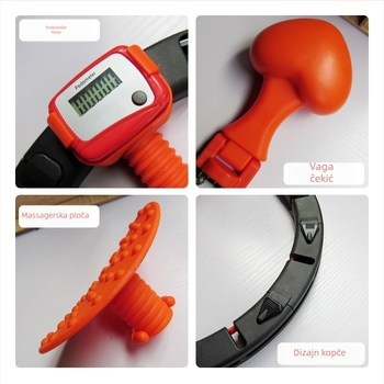 Inteligentni valjak za trbušnjake za vježbanje na otvorenom, stabilan, ne sklapa se, 0.2 kg, model 01