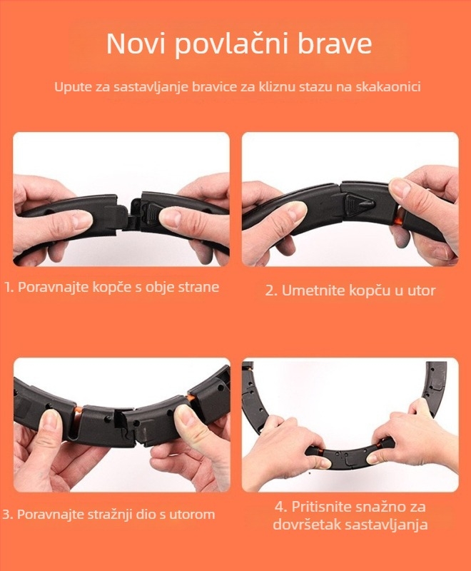 Inteligentni valjak za trbušnjake za vježbanje na otvorenom, stabilan, ne sklapa se, 0.2 kg, model 01