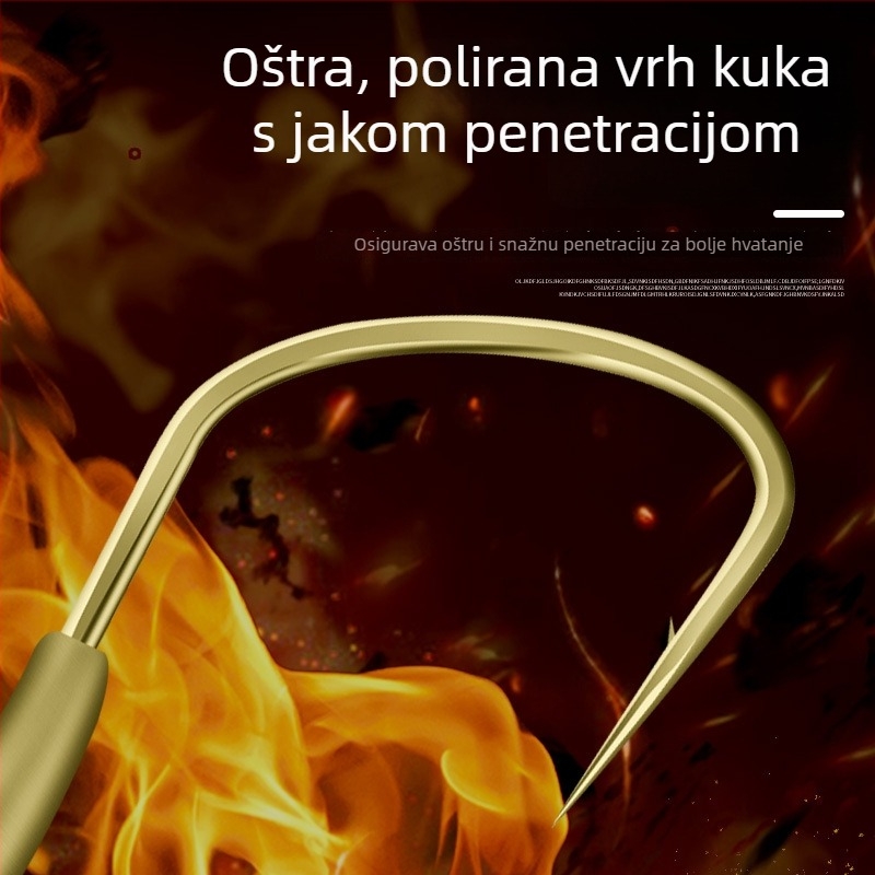 Lakeside Sky Hook s bakrenom glavom, bodljikav horog, 5 komada u pakiranju, 1000 komada, za ribolov u spremniku i jezeru