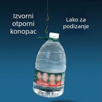 Dvostruka udica bez bodlja, broj 2, ručno vezani omotač