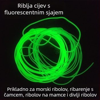 Cijev za ribarsku liniju — svjetleća mekana gumena cijev, protiv ugriza, protiv zapetljavanja — dodatak za morski ribolov