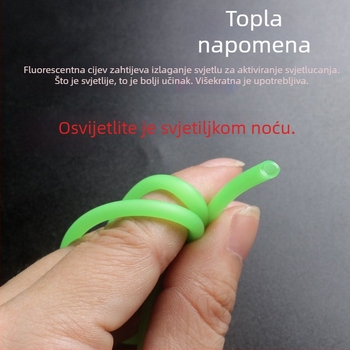 Cijev za ribarsku liniju — svjetleća mekana gumena cijev, protiv ugriza, protiv zapetljavanja — dodatak za morski ribolov