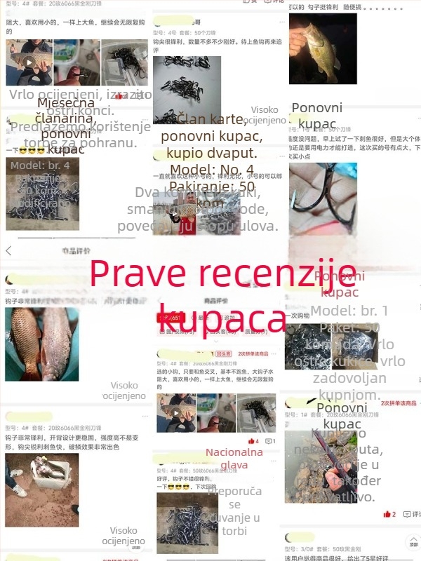 Ming Wu sidrena kuka, za riječnu ribolov, s više veličina