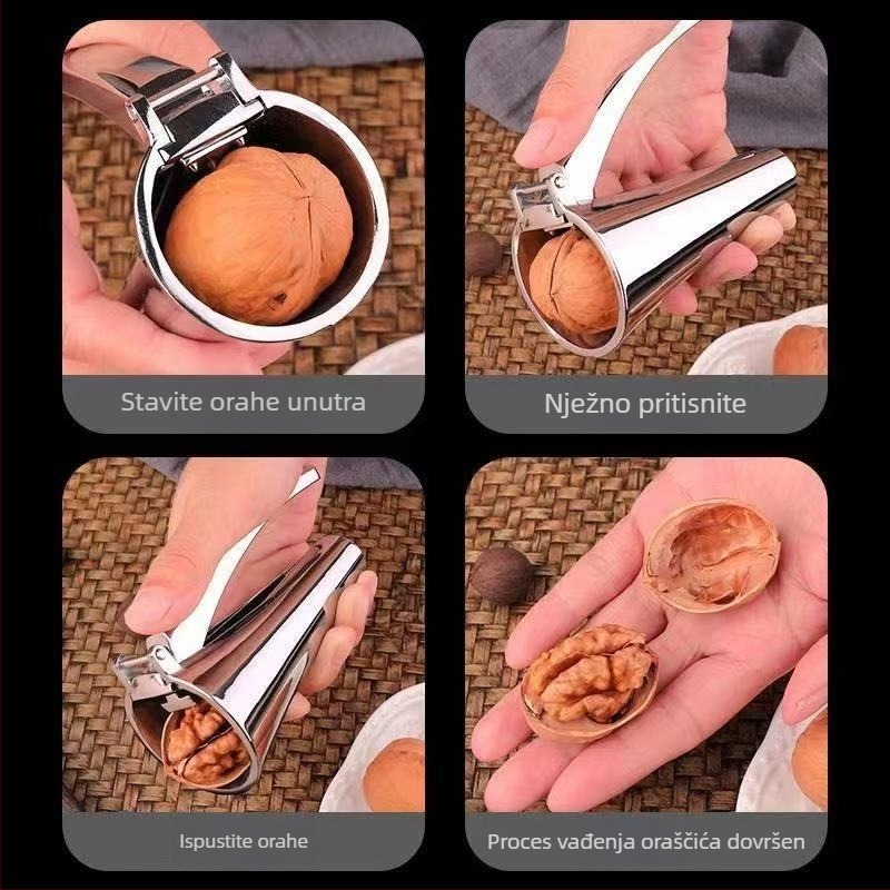 Višestrani alat za otvaranje orašastih plodova – aluminijska legura, tiskani logotip, mogućnost prilagođavanja