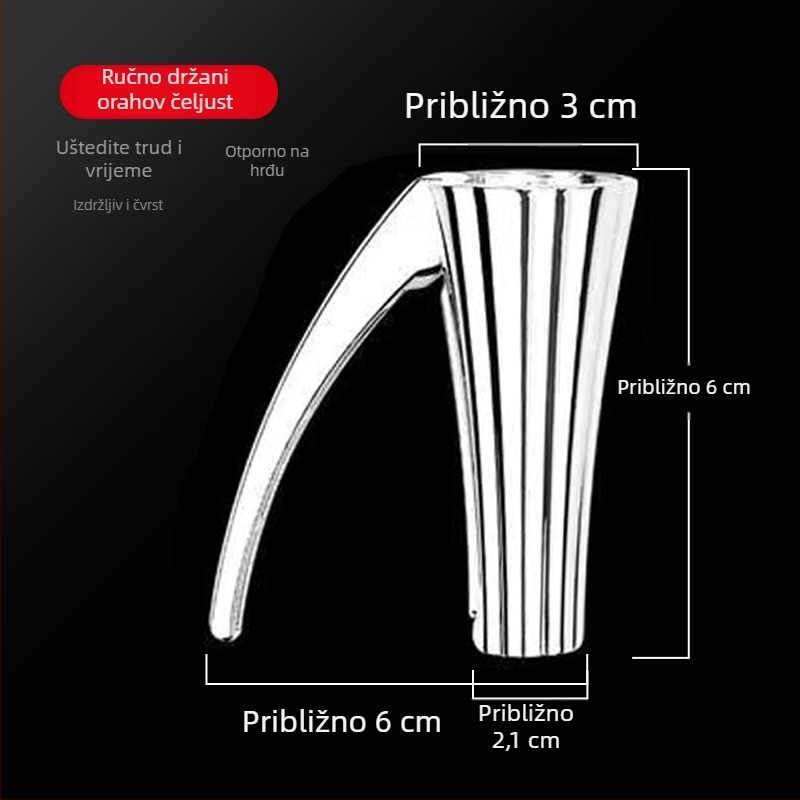 Višestrani alat za otvaranje orašastih plodova – aluminijska legura, tiskani logotip, mogućnost prilagođavanja