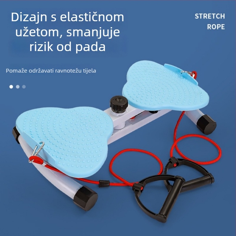 Disk za trbušne vježbe s uvijanjem struka i uzicom za vezanje — kućna uporaba, ciljano oblikovanje struka i nogu