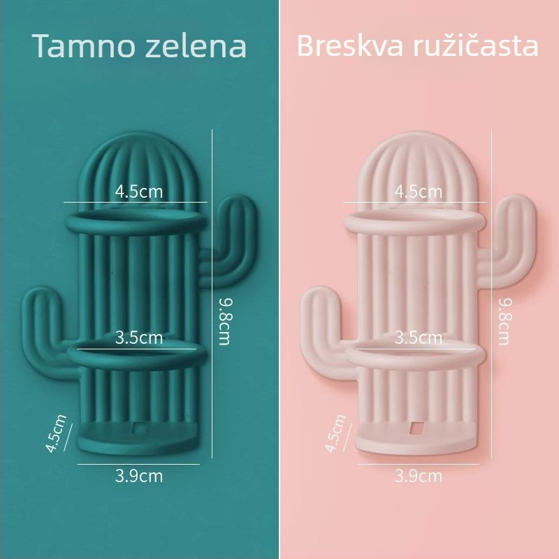 Držač za električnu četkicu s UV sterilizacijom, zidni, vakuumsko pričvršćivanje, plastični