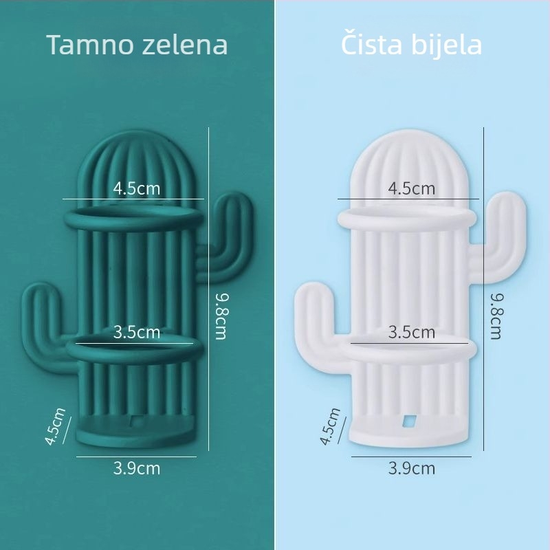 Držač za električnu četkicu s UV sterilizacijom, zidni, vakuumsko pričvršćivanje, plastični