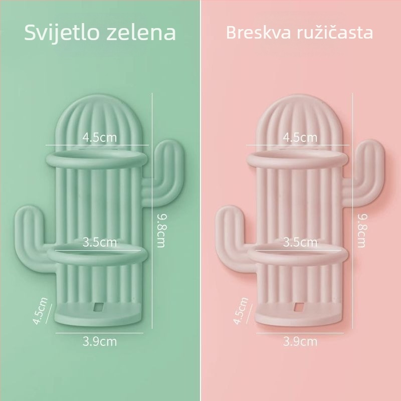 Držač za električnu četkicu s UV sterilizacijom, zidni, vakuumsko pričvršćivanje, plastični