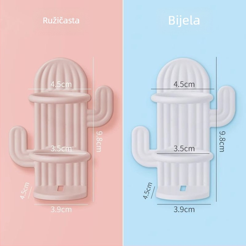 Držač za električnu četkicu s UV sterilizacijom, zidni, vakuumsko pričvršćivanje, plastični