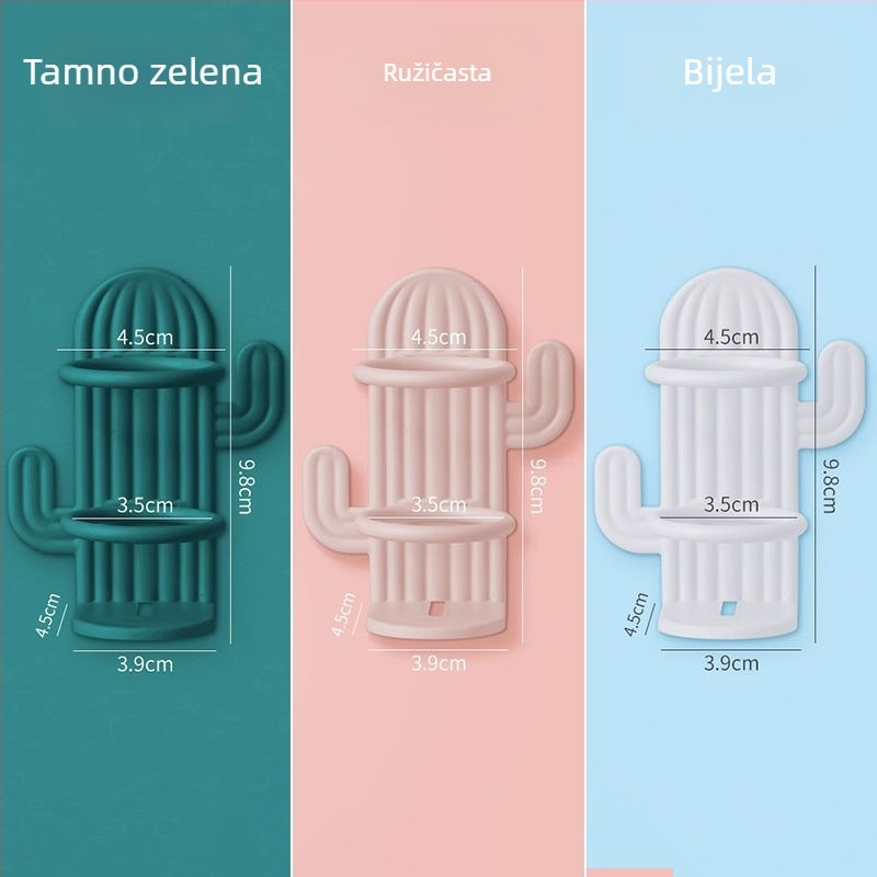 Držač za električnu četkicu s UV sterilizacijom, zidni, vakuumsko pričvršćivanje, plastični