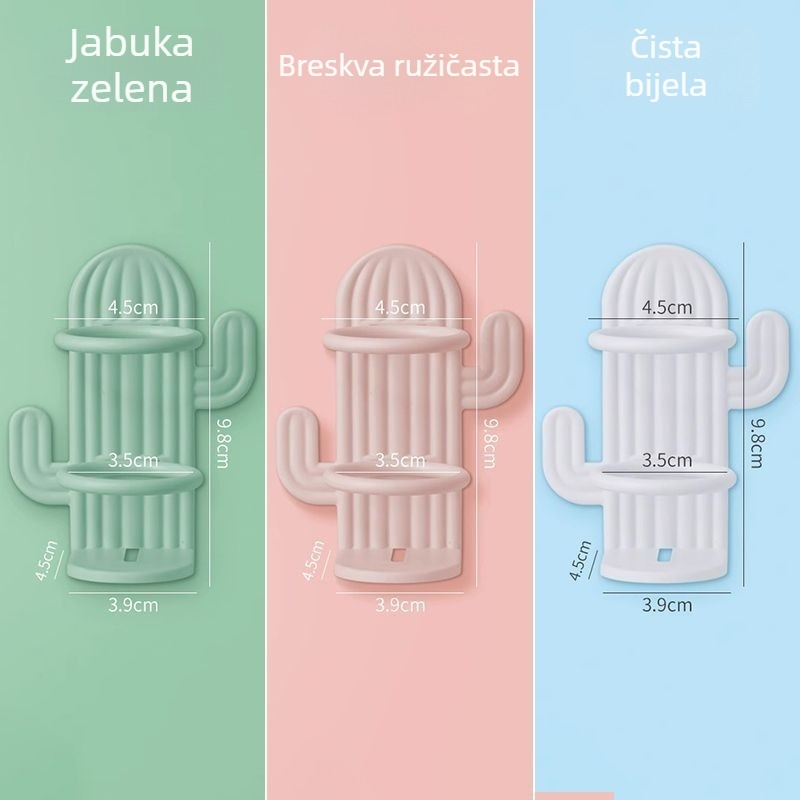 Držač za električnu četkicu s UV sterilizacijom, zidni, vakuumsko pričvršćivanje, plastični