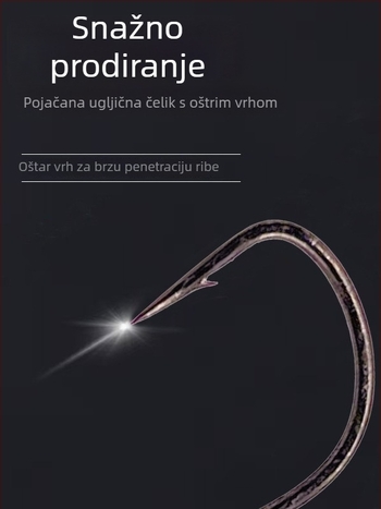 Mingwu udica s olovnom glavom, dvostruko bodljiva za mikro varalicu, paket 50 kom