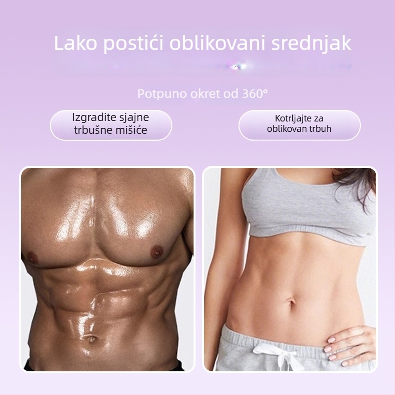 Disk za trbušne mišiće - dizajn sa šest kotača, dvostruko ojačani kotači (3 kg, Huida, dizajn sa šest kotača, dvostruko ojačani kotači)