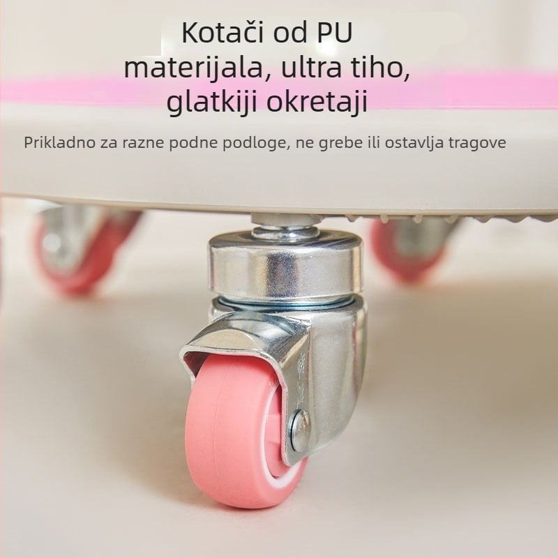 Disk za trbušne mišiće - dizajn sa šest kotača, dvostruko ojačani kotači (3 kg, Huida, dizajn sa šest kotača, dvostruko ojačani kotači)