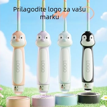 Dječji PVC preskakivački užad — prilagodljiv, mogućnost upisa imena, za početnike (od vrtića do prvog razreda osnovne škole)
