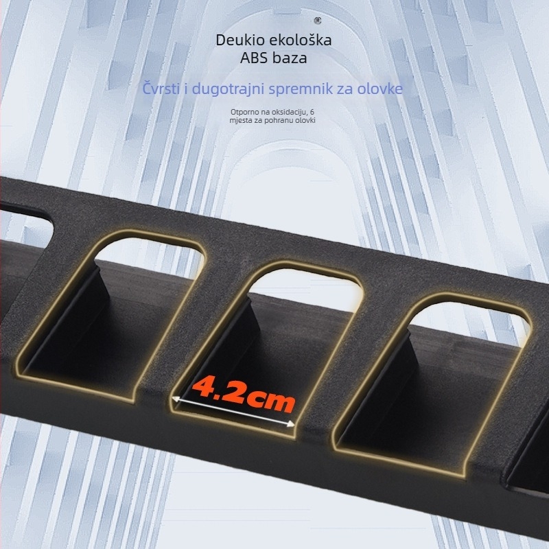 Dequ Zidni držač za štapove za ribolov — višestruka rotacija; materijal: visokoelastična gumena traka; tip: stražnji kuk