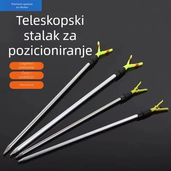 Držač za štap za ribolov – za ručnu i morsku upotrebu, aluminijska legura, zemni koljak, bez sklapanja, bez rotacije, Top Configuration