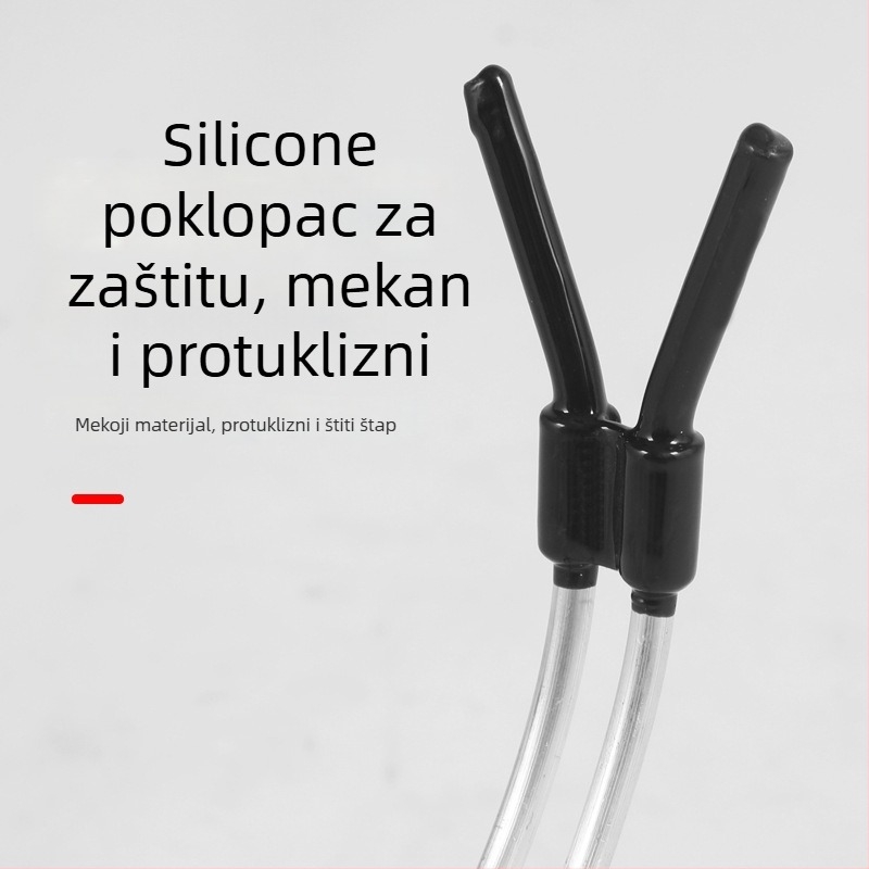 Držač štapa za ledno ribolov, sklopivi trokutasti dizajn, višestruka rotacija, metalni, dvostruka uporaba