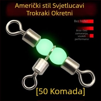 Pomorski ribolov: prsten u obliku osmice s trostrukim okretno-spojem — Starry Outdoor; Materijal: Drugo