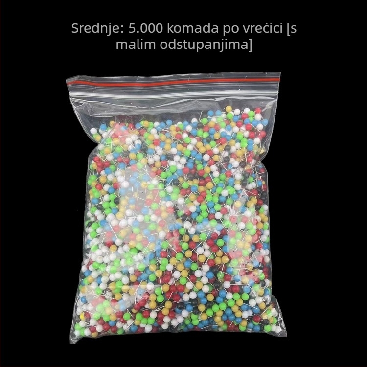 Set pinova, perlica, igala i kalem za nit – plastika+metal