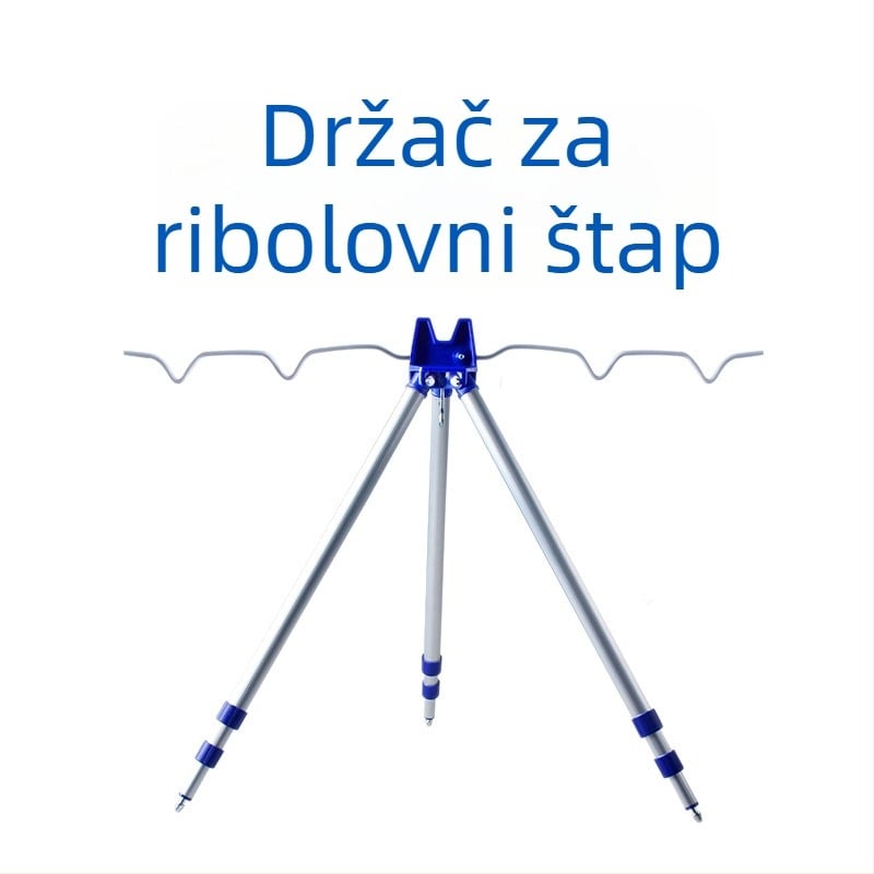 Aluminijski teleskopni trokutasti držač štapa za morski ribolov