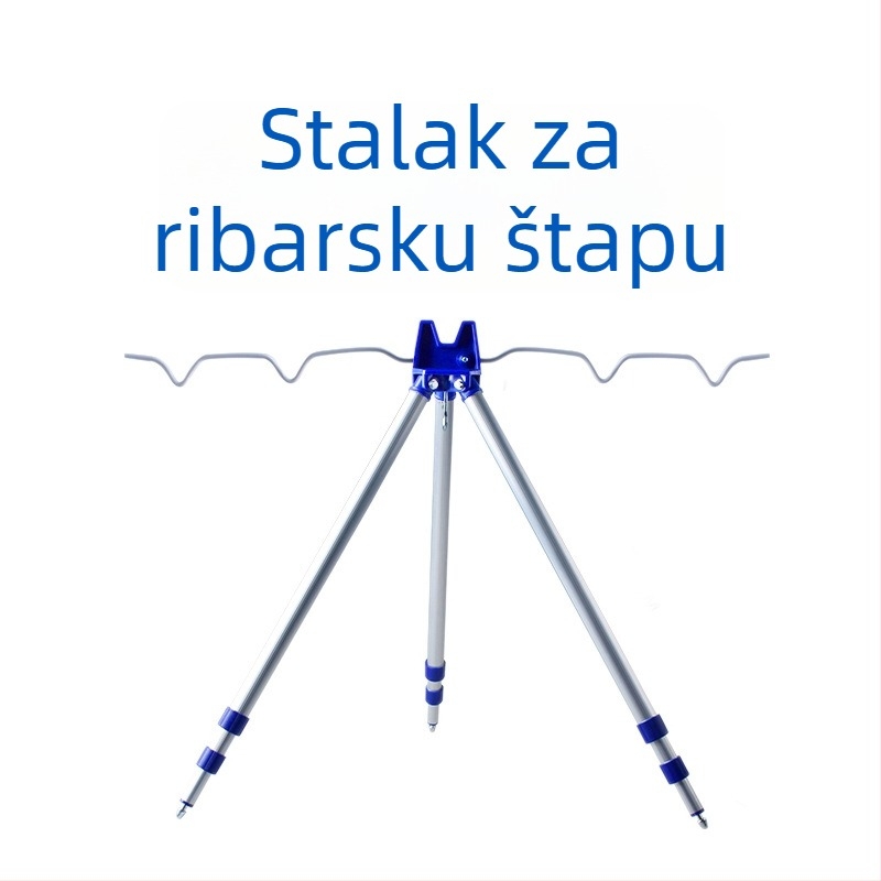 Aluminijski teleskopni trokutasti držač štapa za morski ribolov