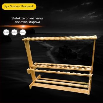 Vertikalni bambus štapovi za ribolov — stalak za prikaz i skladištenje 23/38/47