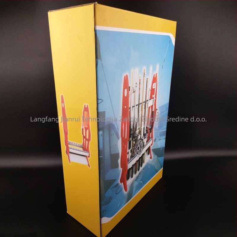 Stalak za štapove za ribolov u obliku ribe, plastična konstrukcija, KESAIKE, za izlaganje i pohranjivanje štapova