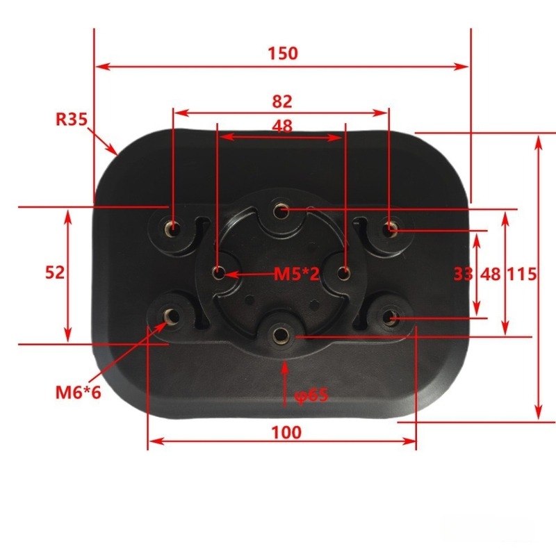 PVC osnovna ploča s višestrukim otvorima za napuhivne brodove — nosač za štap za ribolov