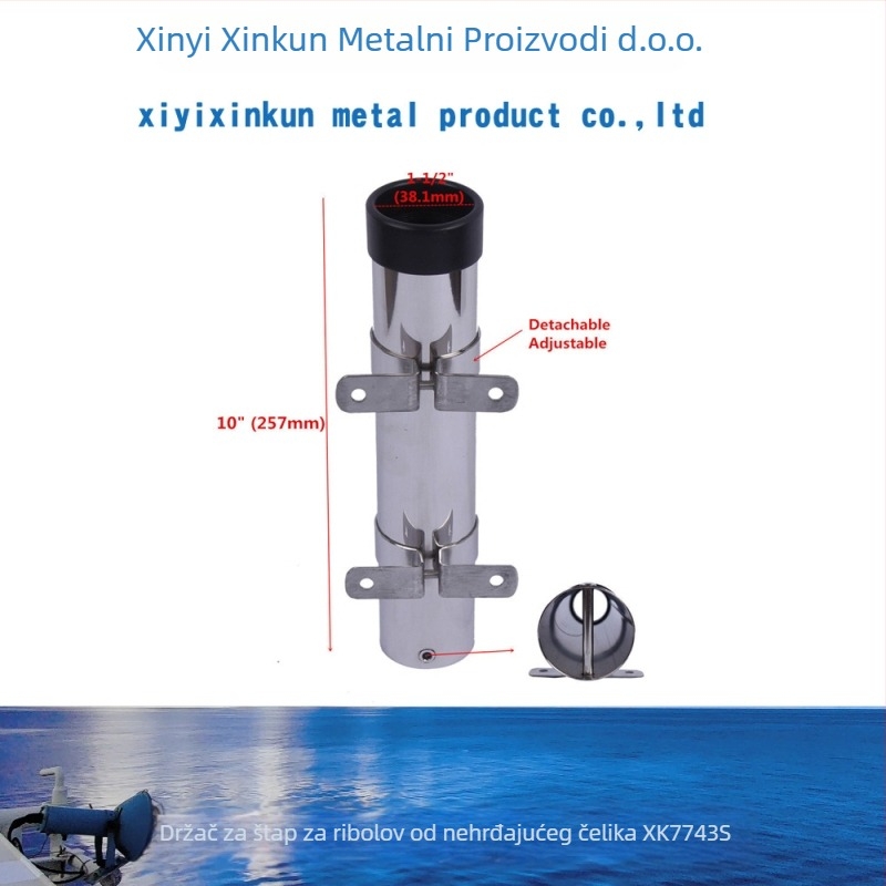 Držač za štapove od nehrđajućeg čelika, stražnji držač, nije sklopiv, ne rotira