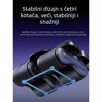 Četverokota trbušni kotačić s automatskim odskokom – za muškarce i žene, kućna upotreba, težina 2,5 kg, model 464