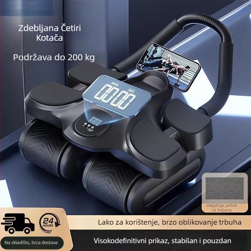Četverokota trbušni kotačić s automatskim odskokom – za muškarce i žene, kućna upotreba, težina 2,5 kg, model 464