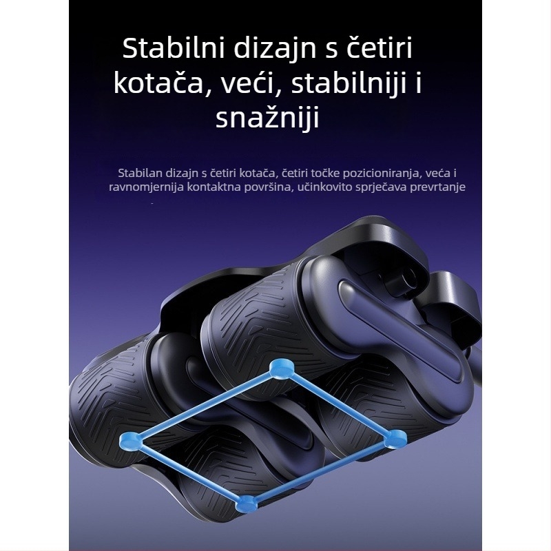 Četverokota trbušni kotačić s automatskim odskokom – za muškarce i žene, kućna upotreba, težina 2,5 kg, model 464
