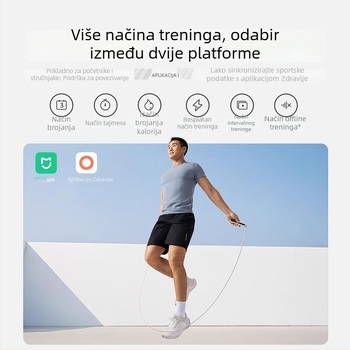 Xiaomi Pametni preskakivač 2, bežični, s teškom loptom, precizno brojanje za sagorijevanje masti cijelog tijela