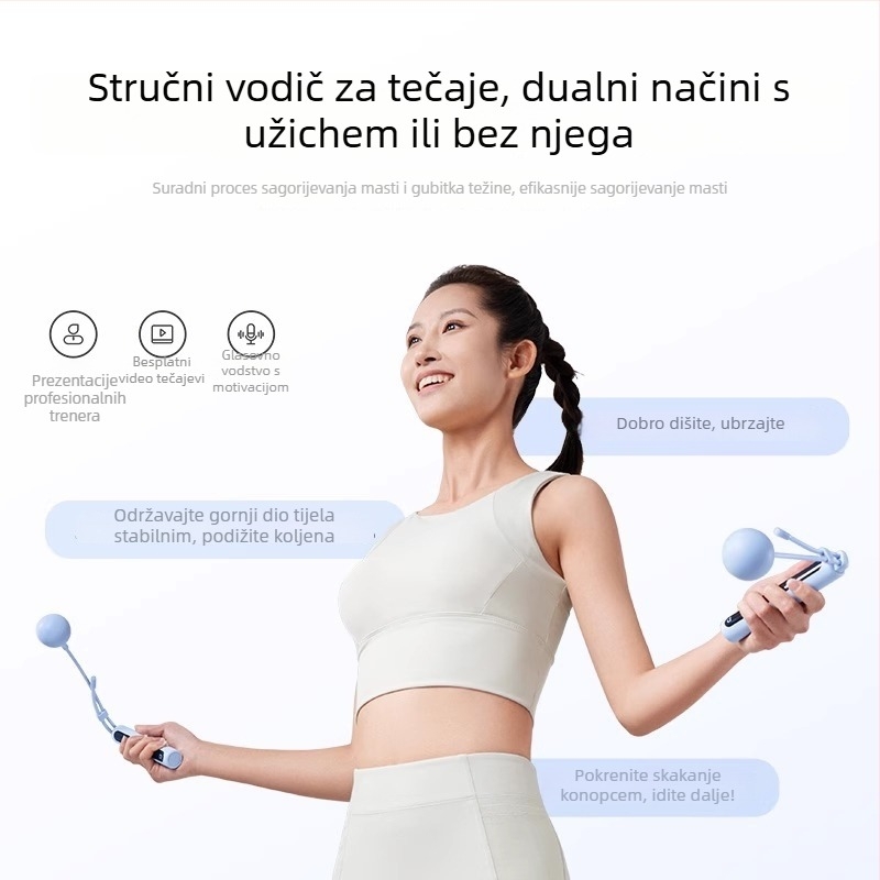 Xiaomi Pametni preskakivač 2, bežični, s teškom loptom, precizno brojanje za sagorijevanje masti cijelog tijela