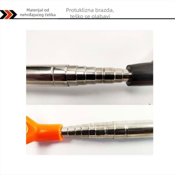 Nerđajući čelični držač za ribolovne štapove, višesmjerno okretanje, sklopiv, teleskop, dvostruka namjena (Materijal: Nerđajući čelik; Višesmjerna rotacija; Sklopiv; Teleskop; Dvostruka namjena)