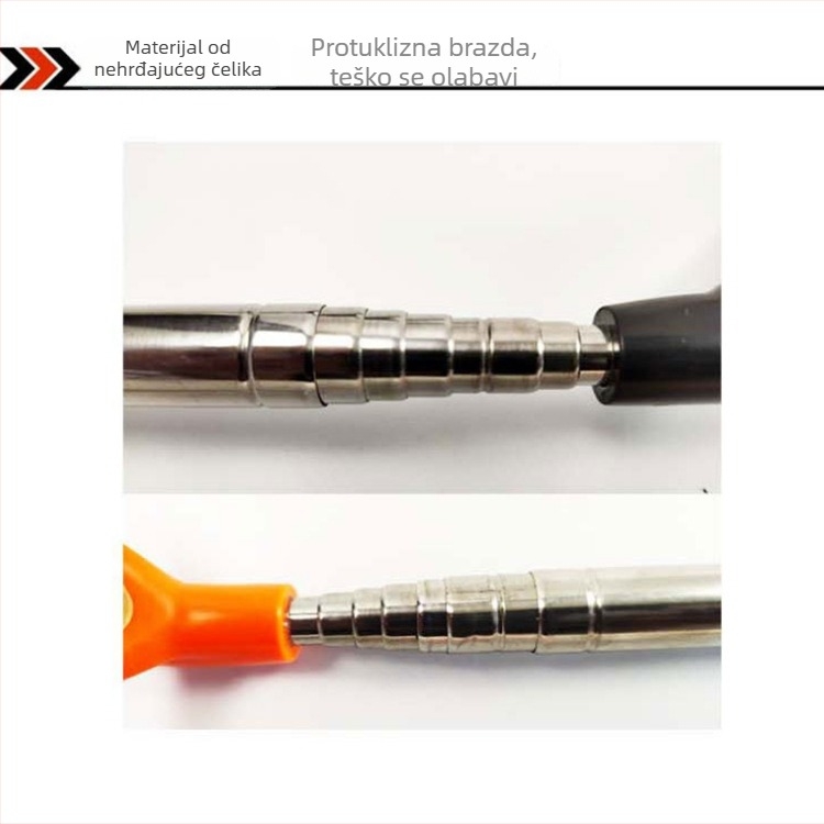 Nerđajući čelični držač za ribolovne štapove, višesmjerno okretanje, sklopiv, teleskop, dvostruka namjena (Materijal: Nerđajući čelik; Višesmjerna rotacija; Sklopiv; Teleskop; Dvostruka namjena)