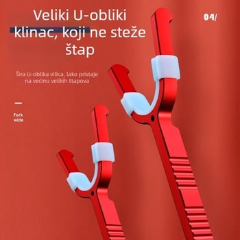 Držač za štapove za ribolov – zadnje vješanje, aluminijska legura, višesmjerna rotacija, sklopiv