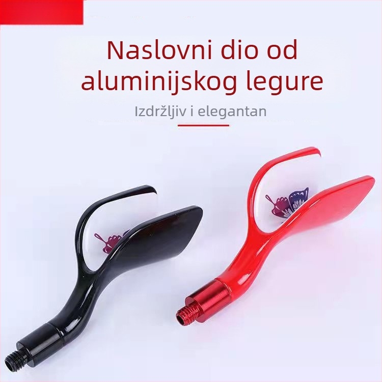 Držač štapa za ribolov s višestrukom rotacijom, aluminijska legura, napajanje baterijom, nije sklopiv