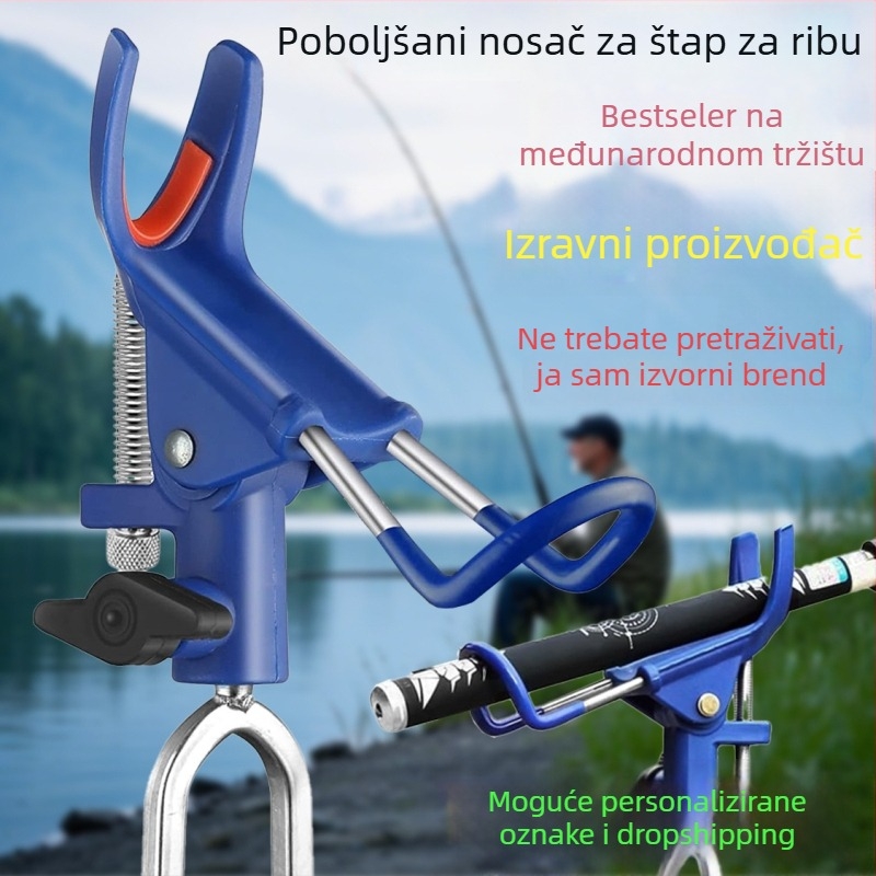 Nehrđajući čelični stalak za štapove s ugrađivanjem u tlo, okret u više smjerova