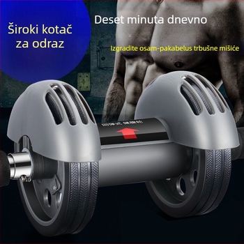 Kotač za trbuh s dvostrukim kotačem i automatskim vraćanjem – ne sklopiv, težina 1 kg