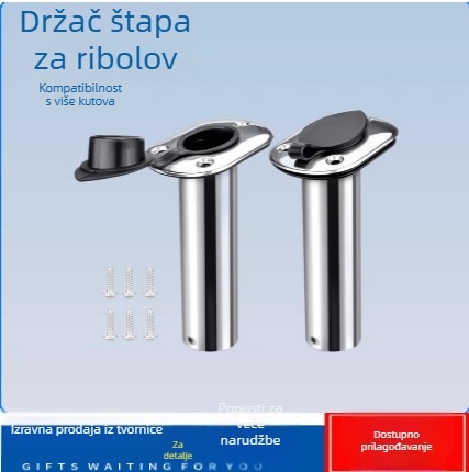Držač štapova od nehrđajućeg čelika s višestrukom rotacijom, sklopivi držač za brod