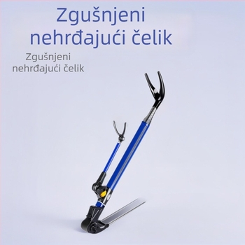 Držač štapa za ribolov od nehrđajućeg čelika, sklopiva podloga u zemlju, višesmjerna rotacija