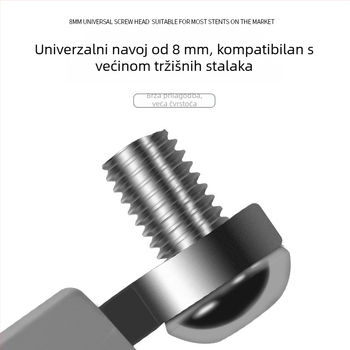 Prilagodljiv držač ribolovne štap od aluminijske legure, 8 mm univerzalni nosač glave štapa