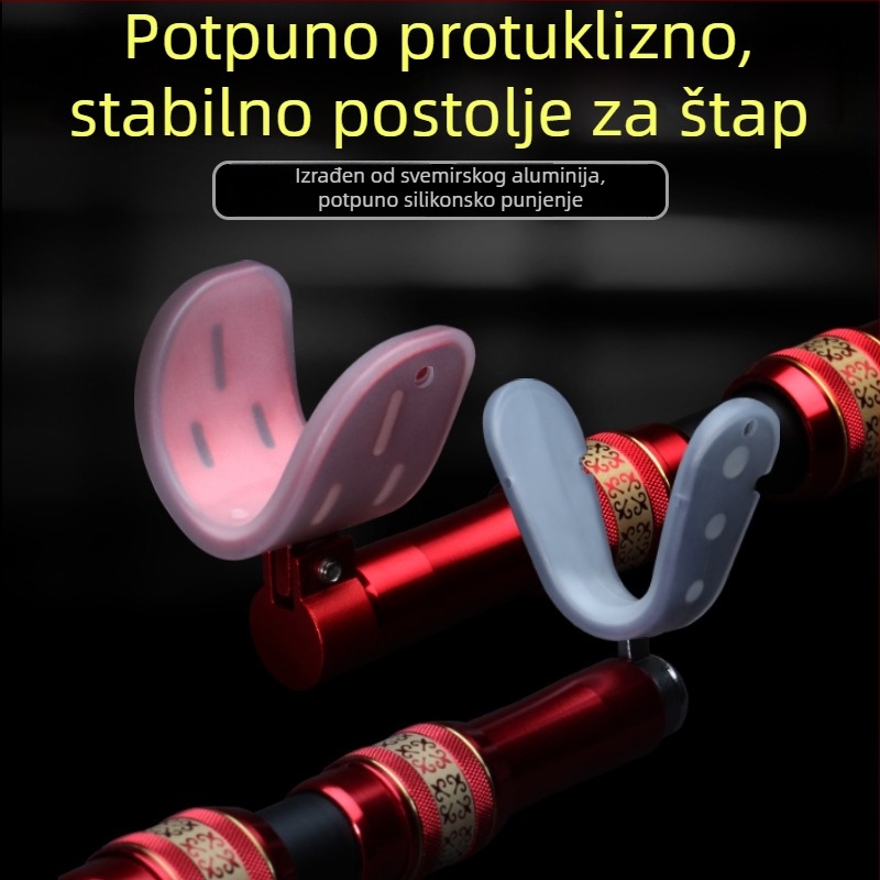 Prilagodljiv držač ribolovne štap od aluminijske legure, 8 mm univerzalni nosač glave štapa