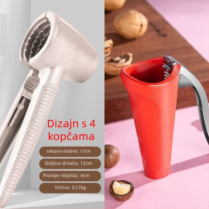 Orahač od cinkovog legura, otvarač ljuske orašastih plodova (orah i lješnjak), stil 1, 2019, izdržljiv kućni alat
